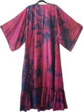 Load image into Gallery viewer, Pink Butterfly Wrap Dress With Embroidered Flowers | BD6