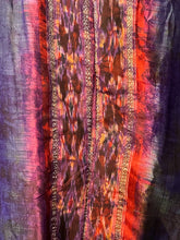 Load image into Gallery viewer, “Stevie Dress” in Dark Purple, and Warm Colored Tribal Designs | BD5