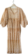 Load image into Gallery viewer, Mabry Dress in Turmeric - Pure Cotton, Hand Block Printed, Made With Love in Jaipur Ind