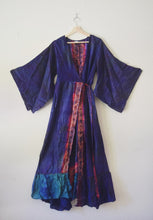 Load image into Gallery viewer, “Stevie Dress” in Dark Purple, and Warm Colored Tribal Designs | BD5