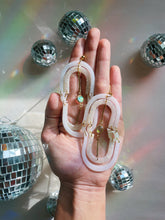 Load image into Gallery viewer, Orbit Ovals | Moonstone Dangle Earrings