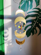 Load image into Gallery viewer, Moon Phase Sun Catcher for Window | Circular Prism