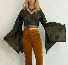 Load image into Gallery viewer, Silk Wrap Top Made From Up-Cycled Silk Saree | WS3