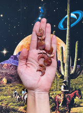 Load image into Gallery viewer, Red Granite Moon Phase Dangles