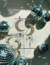 Load image into Gallery viewer, Crystal Moon Earrings