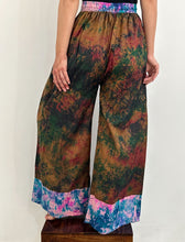 Load image into Gallery viewer, Funky Multicolor Silk Pants | Up-cycled Flowy Pants From Silk Sarees | SP1