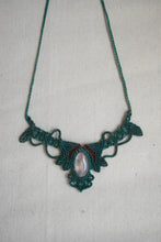 Load image into Gallery viewer, Turquoise and Coral Toned Necklace With Semi Precious Gemstone