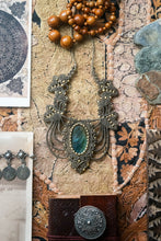 Load image into Gallery viewer, Natural Knotted Necklace with Dark Blue Labradorite Stone