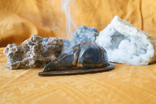 Load image into Gallery viewer, Bird Skull Incense Burner with Burnt Copper Glaze