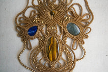 Load image into Gallery viewer, Maximalist Large Knotted Necklace with Semi Precious Gemstones