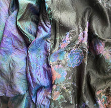 Load image into Gallery viewer, SECONDS SALE | Floral Silk Jumper with Iridescent Vibes |Made From Recycled Sarees From India | J4