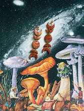Load image into Gallery viewer, Red Granite Moon Phase Dangles