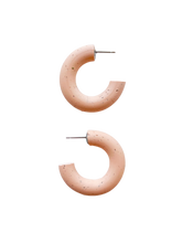 Load image into Gallery viewer, Baby Hoops | Blush Speckle