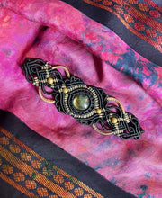 Load image into Gallery viewer, Labradorite Bracelet | Micro Macrame Bracelet From India
