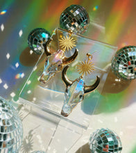 Load image into Gallery viewer, Holographic Bull Earrings
