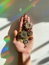 Load image into Gallery viewer, Ring Of Fire Dangle Earrings | Holographic
