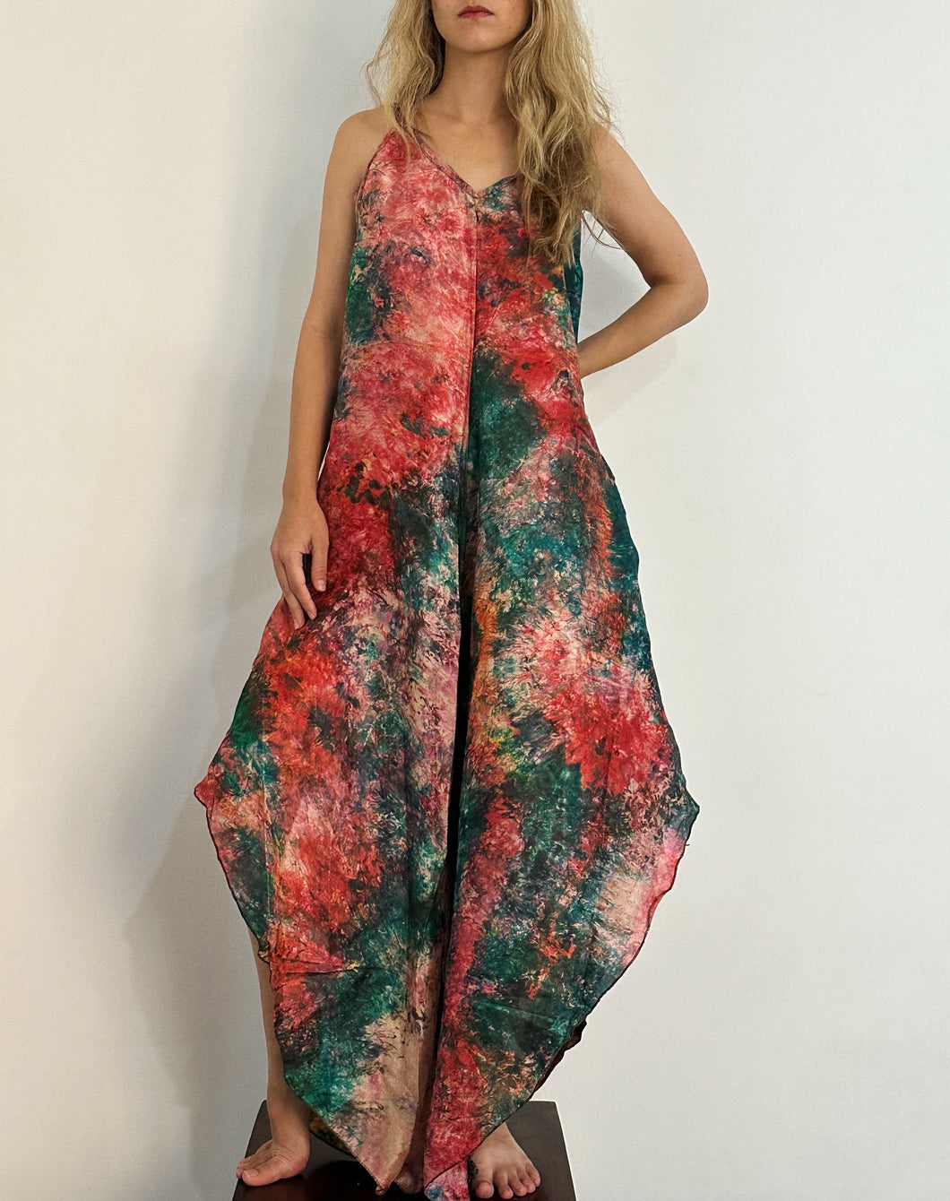 Multicolored Silk Jumper with Intricate Embroidery | Made In India | J3