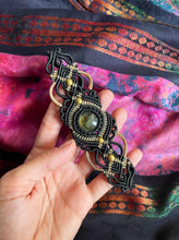 Load image into Gallery viewer, Labradorite Bracelet | Micro Macrame Bracelet From India
