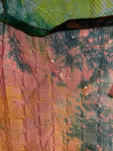 Load image into Gallery viewer, Butterfly Sleeve Wrap Dress | Pink, Blue, Teal and Sherbet Tones | Hand Dyed Silk Dress from India | BD2
