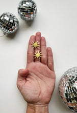 Load image into Gallery viewer, Small Brass Star Studs
