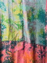 Load image into Gallery viewer, Butterfly Sleeve Wrap Dress | Pink, Blue, Teal and Sherbet Tones | Hand Dyed Silk Dress from India | BD2
