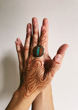 Load image into Gallery viewer, Ethnic Statement Stone Inlay Ring | Us Size 8.5

