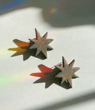 Load image into Gallery viewer, Holographic Star Studs

