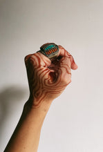 Load image into Gallery viewer, Ethnic Statement Stone Inlay Ring | Us Size 8.5
