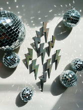 Load image into Gallery viewer, Holographic Bowies | Funky Lightning Bolt Earrings
