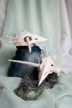 Load image into Gallery viewer, Polymer Clay Bird Skull Hair Jewelry
