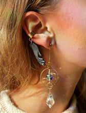 Load image into Gallery viewer, Diamond Drops | Ear Cuff Hand Earrings Black
