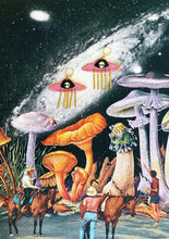 Load image into Gallery viewer, Greetings Earthlings! - Pink UFO (shorter tassels)
